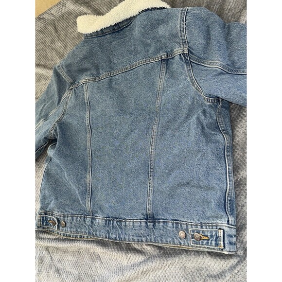 NWT Levis Womens Original Ex-Boyfriend Sherpa Denim Jean Trucker Jacket - Picture 10 of 16